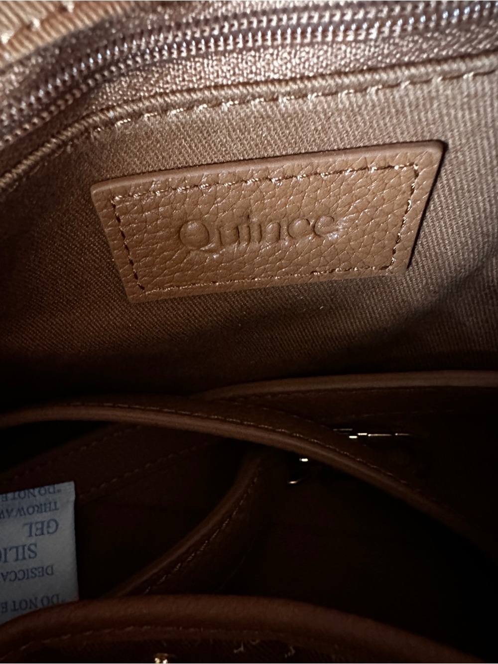 NWT QUINCE Italian Leather Patchwork Crossbody Bag - Picture 11 of 12